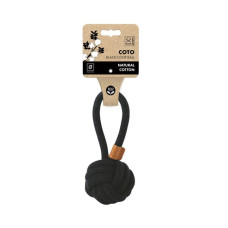 M-PETS Игрушка для собак СОТО мяч-петля, 8 см, цвет черный