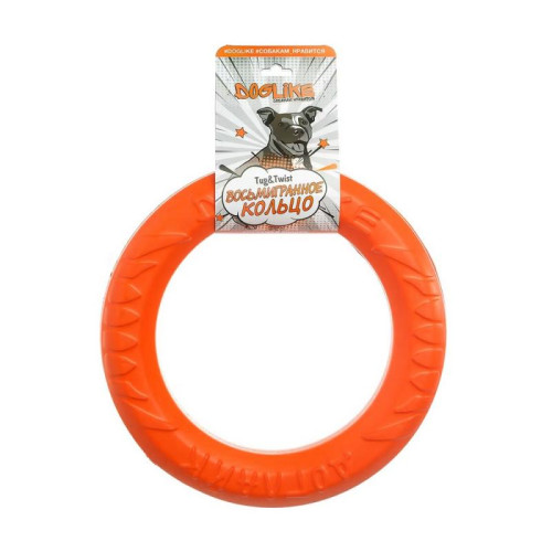 Doglike Снаряд Tug&Twist Кольцо восьмигранное среднее, цвет оранжевый