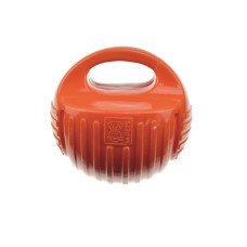 M-PETS Игрушка для собак мяч-гиря, цвет оранжевый, 18 см