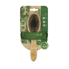 M-PETS Бамбуковая щетка с мягкой щетиной BAMBOO Soft Bristle Brush