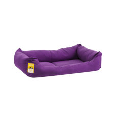 Моськи-Авоськи Лежанка "Бархат" прямоугольная пухлая с подушкой, 78х56х20 см, цвет фиолетовый