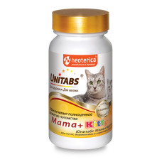 ЮНИТАБС Mama+Kitty с В9 Витамины для кошек и котят 120таб. /12шт/ U304