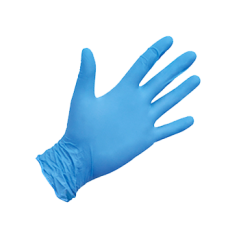 Перчатки нитриловые синие, размер L (100 штук)